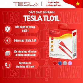 Dây cáp sạc nhanh USB to Lightning chính hãng Tesla TL01L