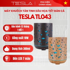 MÁY KHUẾCH TÁN TINH DẦU TESLA HÌNH TRỤ HỌA TIẾT ĐÀN CÁ TL043 300ML