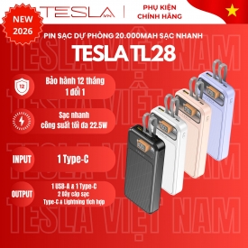 PIN SẠC DỰ PHÒNG 20.000 mAh SẠC NHANH TESLA TL28