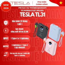 PIN SẠC DỰ PHÒNG MAGSAFE 10.000mAh SẠC NHANH TESLA TL31