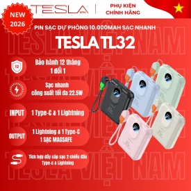 PIN SẠC DỰ PHÒNG 10.000mAh SẠC NHANH TESLA TL32